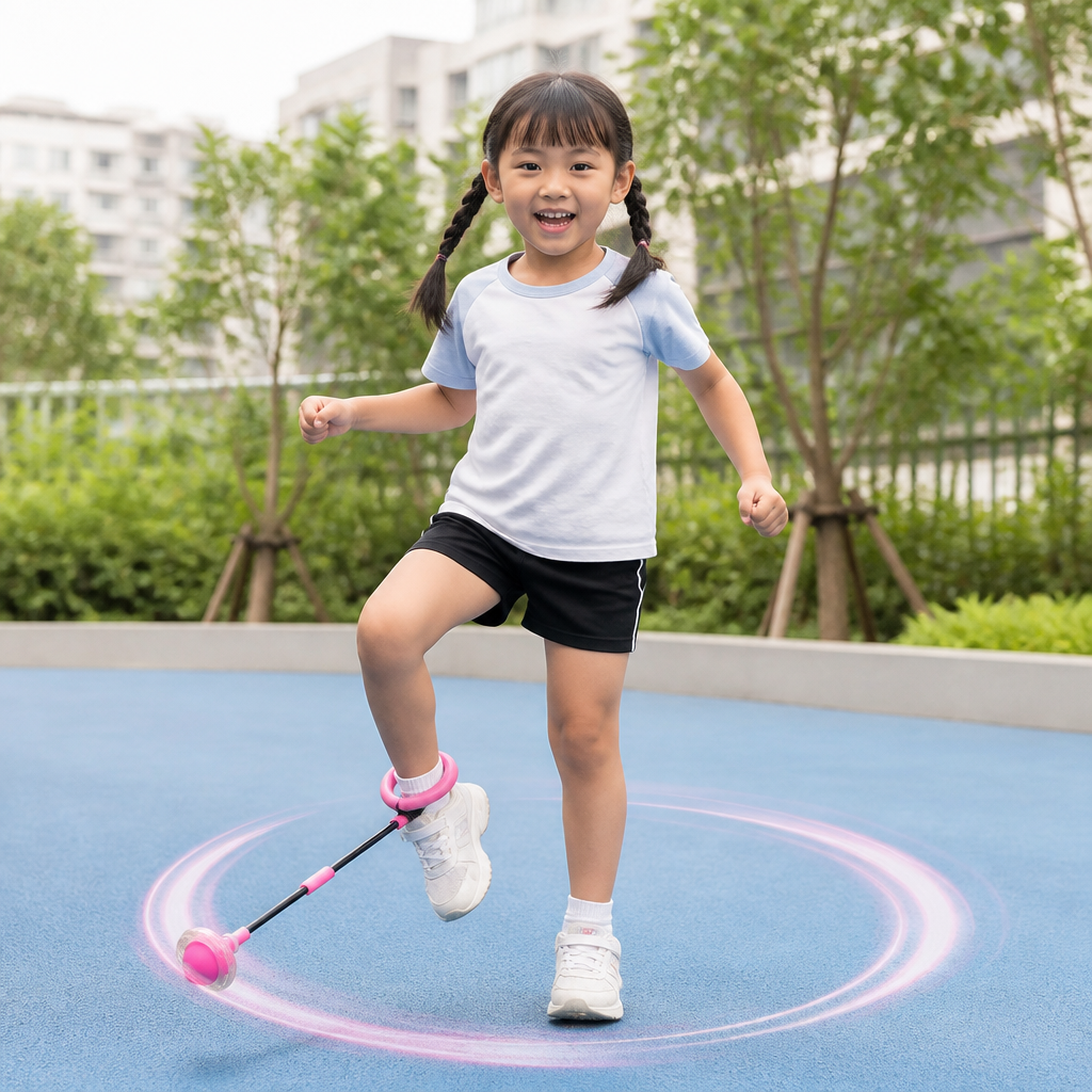 3-in-1 LED Skip Ball with Jump Counter & Timer for Kids