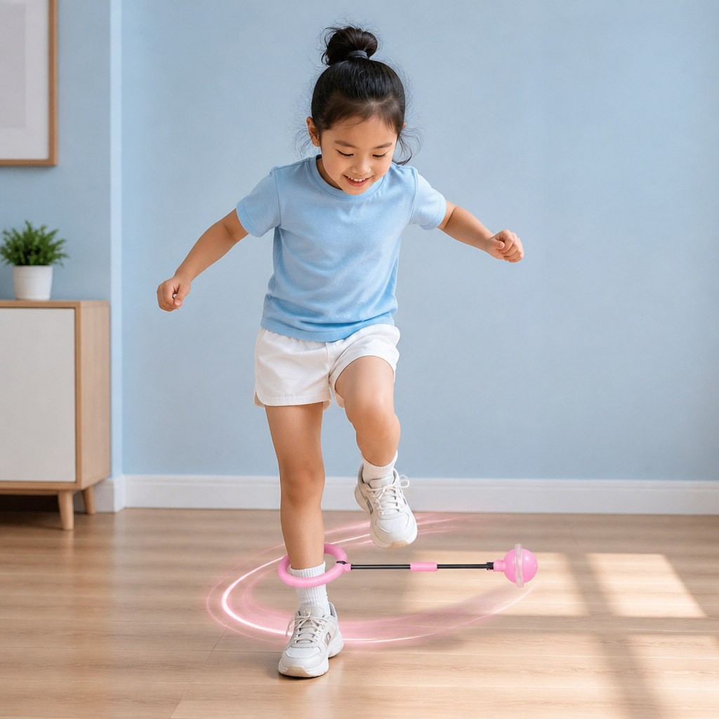 3-in-1 LED Skip Ball with Jump Counter & Timer for Kids