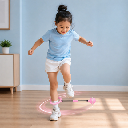 3-in-1 LED Skip Ball with Jump Counter & Timer for Kids
