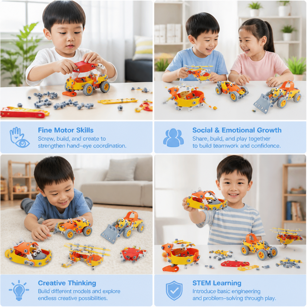 STEM Flexible Screw & Nut Building Blocks Set