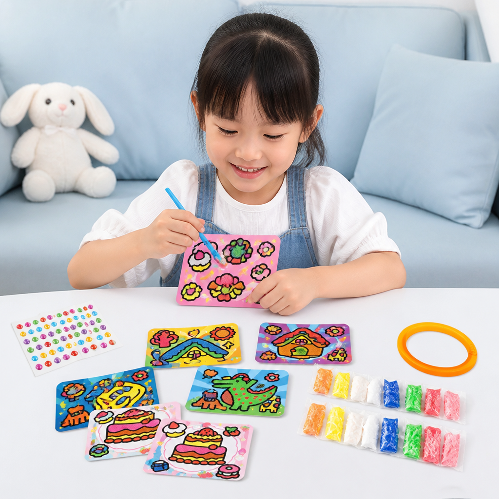 DIY Clay Sticker Art & Craft Kit for Kids