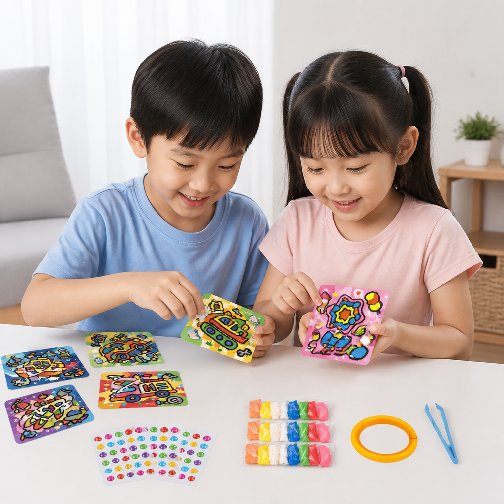 DIY Clay Sticker Art & Craft Kit for Kids