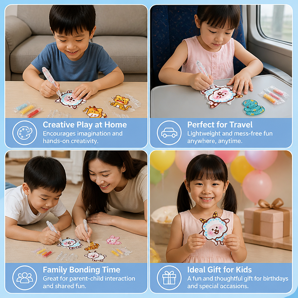 DIY Dot Bead Sticker Art Kit for Kids