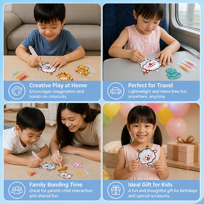 DIY Dot Bead Sticker Art Kit for Kids