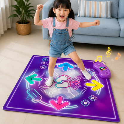 Interactive Musical Dance Mat with LED Lights for Kids