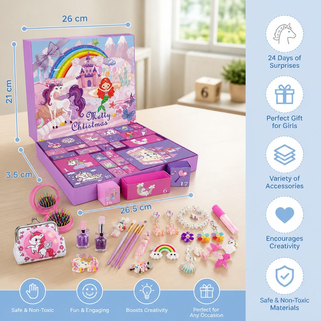 Unicorn & Princess Surprise Advent Calendar for Girls