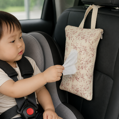 Hanging Tissue Holder for Strollers, Cribs & Cars