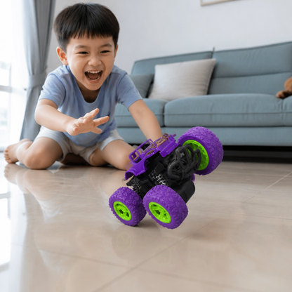 Friction-Powered Monster Truck Stunt Car for Kids