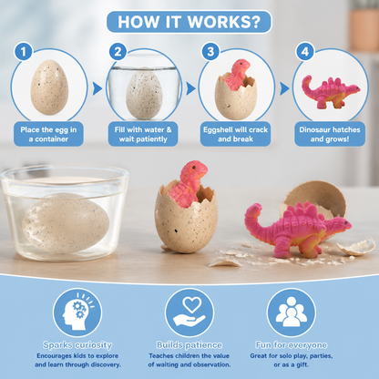 Educational Grow-in-Water Dinosaur Hatching Egg Toy for Kids