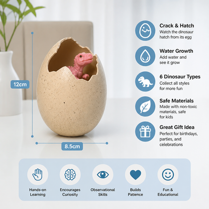 Educational Grow-in-Water Dinosaur Hatching Egg Toy for Kids