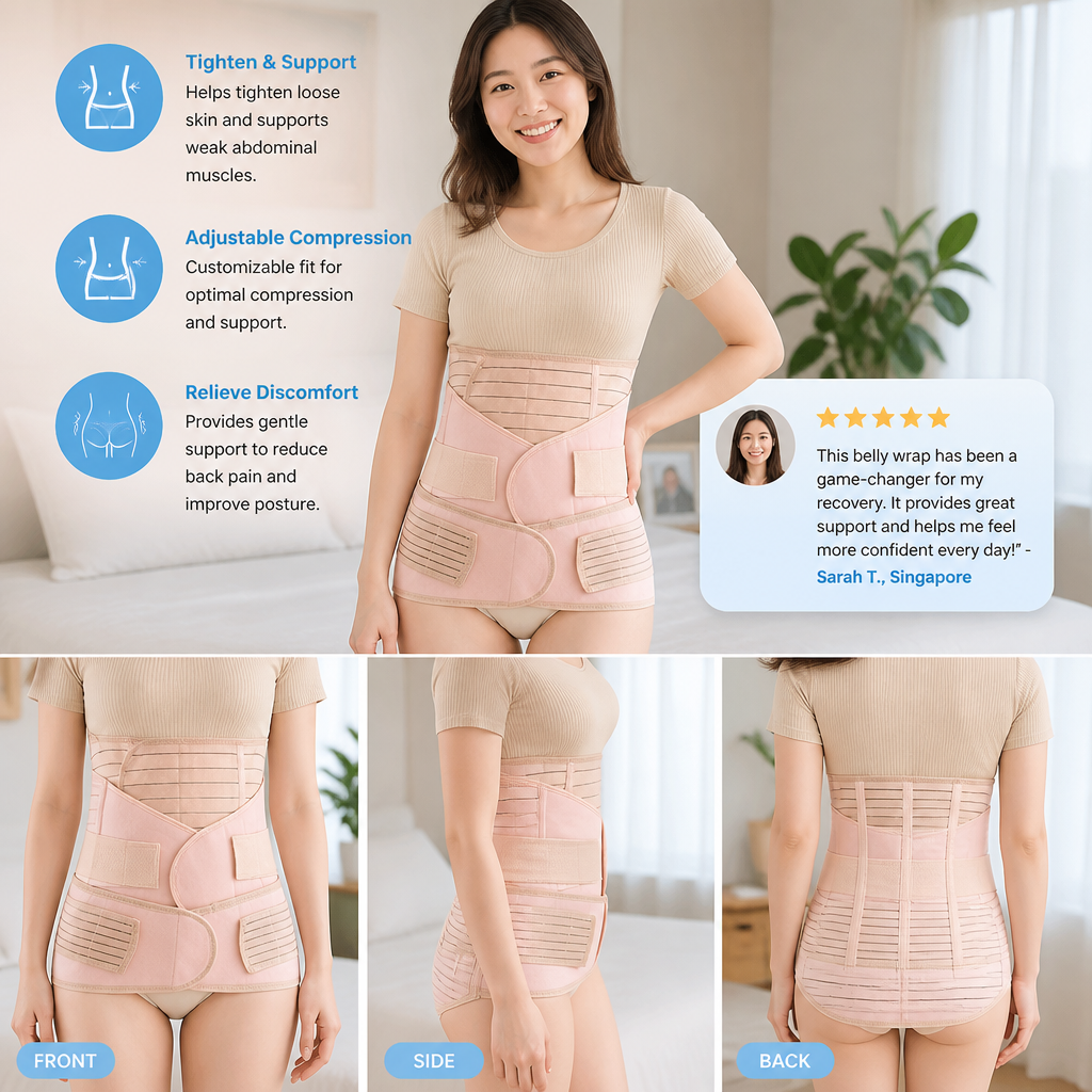 3-in-1 Postpartum Belly Support & Recovery Wrap
