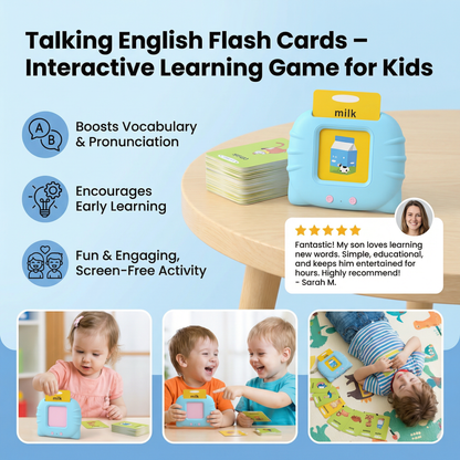 Talking English Flash Cards – Interactive Learning Game for Kids