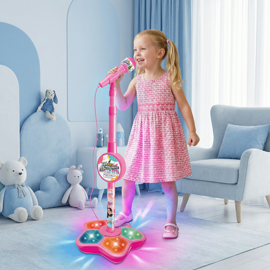 Kids Karaoke Machine with Microphone Stand – Singing Fun Set