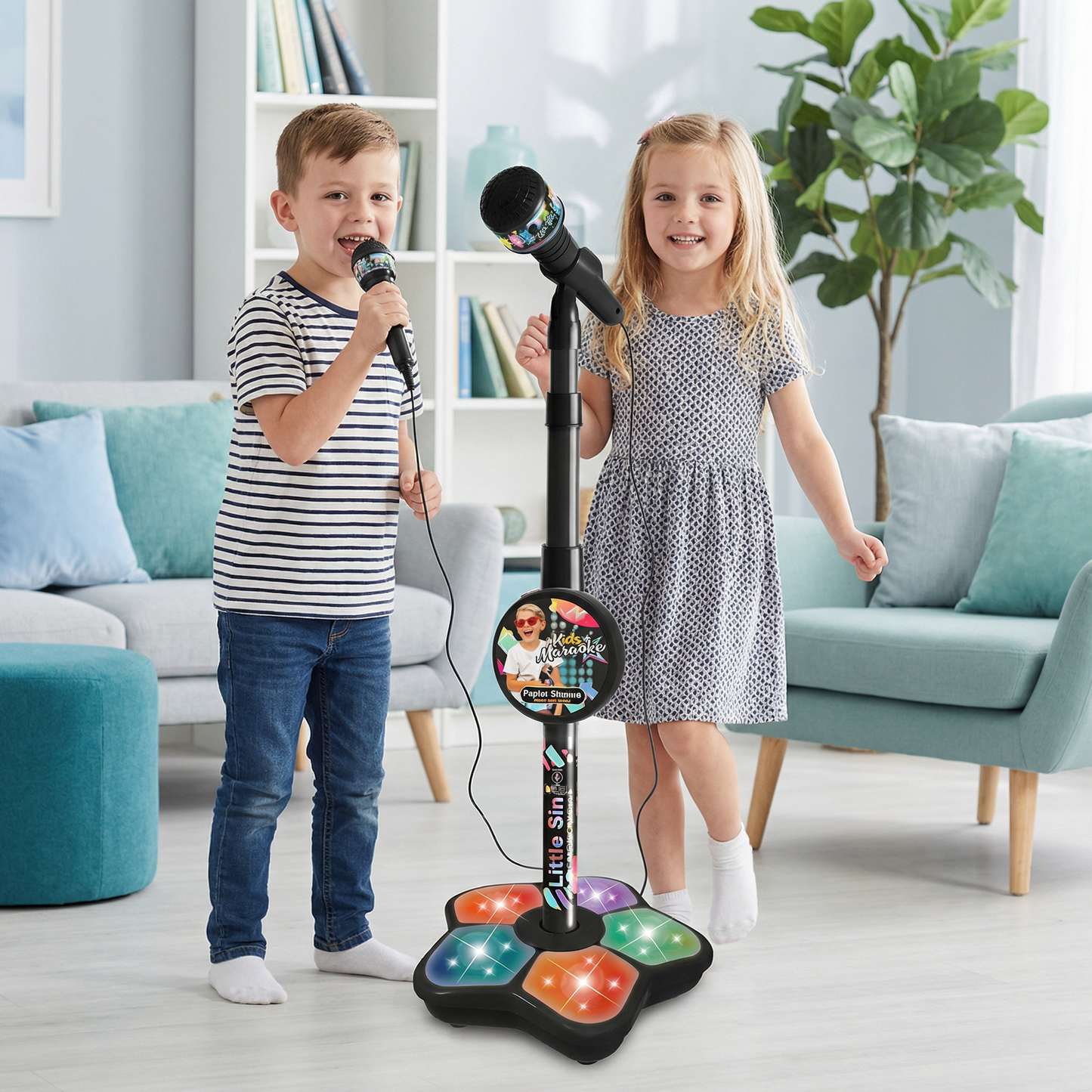 Kids Karaoke Machine with Microphone Stand – Singing Fun Set