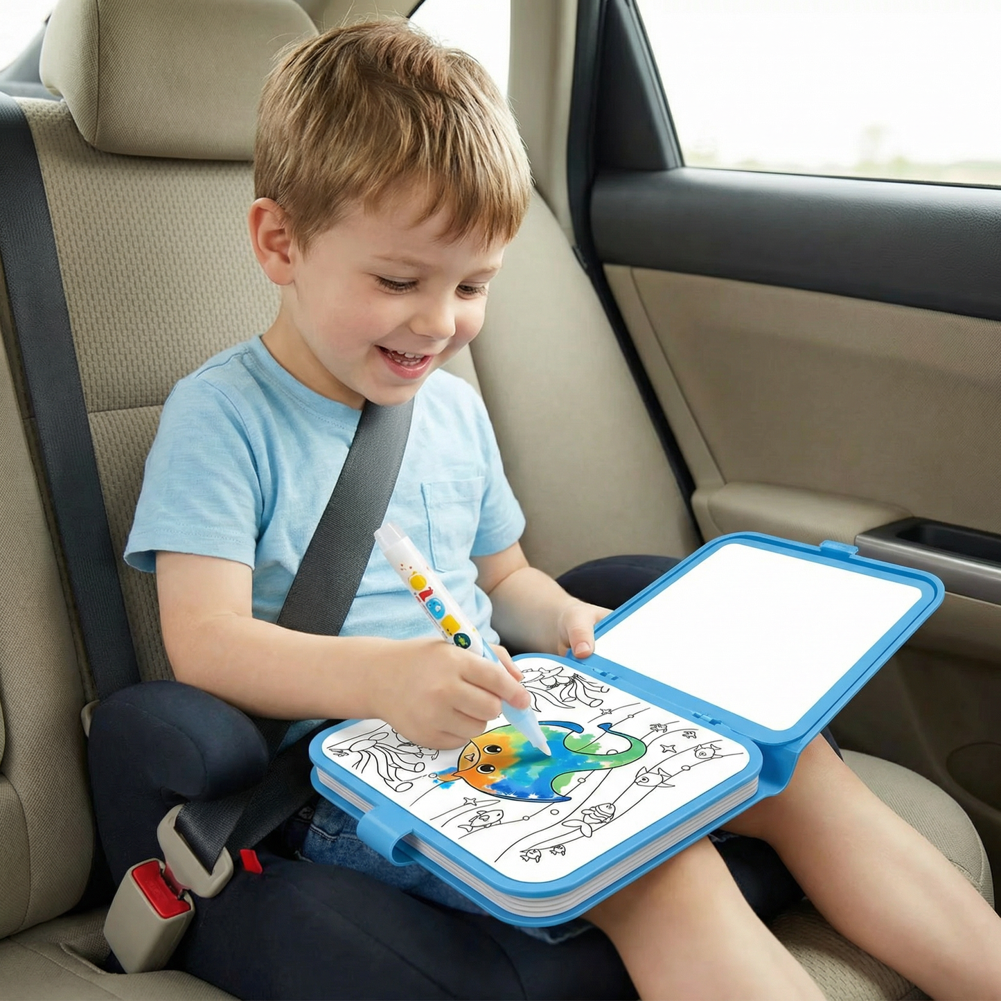 Magic Water Drawing Book – Reusable Mess-Free Colouring Fun