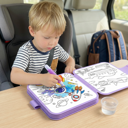 Magic Water Drawing Book – Reusable Mess-Free Colouring Fun