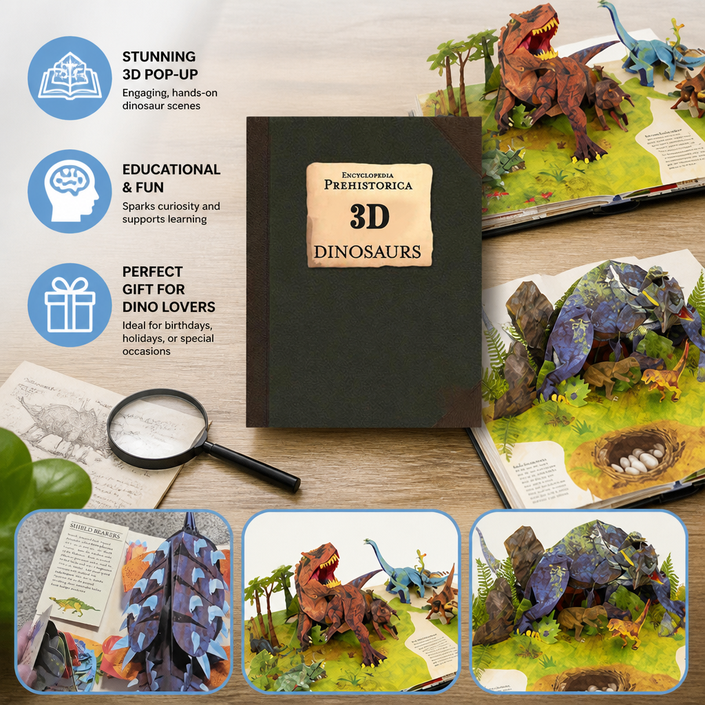 Interactive 3D Pop-Up Dinosaur Encyclopedia