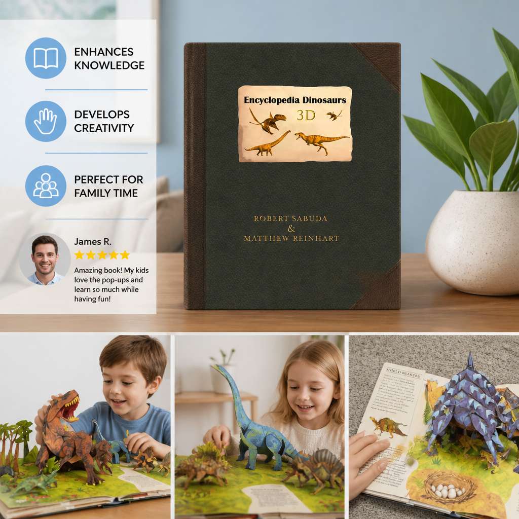 Interactive 3D Pop-Up Dinosaur Encyclopedia