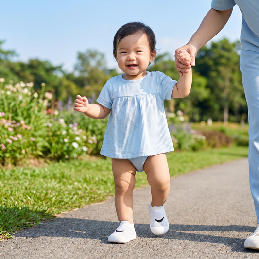 Summer baby shoes with non-slip soles and breathable material