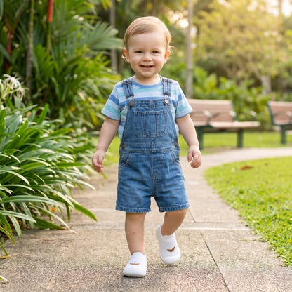 Summer baby shoes with non-slip soles and breathable material