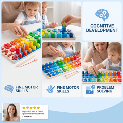 Skill Development – Montessori Wooden Activity Board