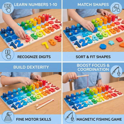 Skill Development – Montessori Wooden Activity Board