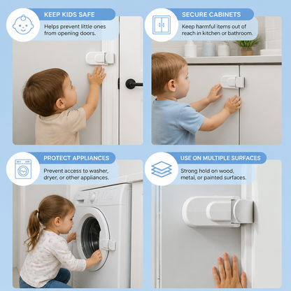 No-Drill Child Safety Door Lock