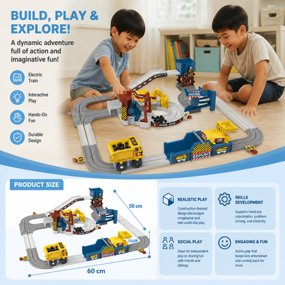 Interactive Electric Quarry Adventure Train Set