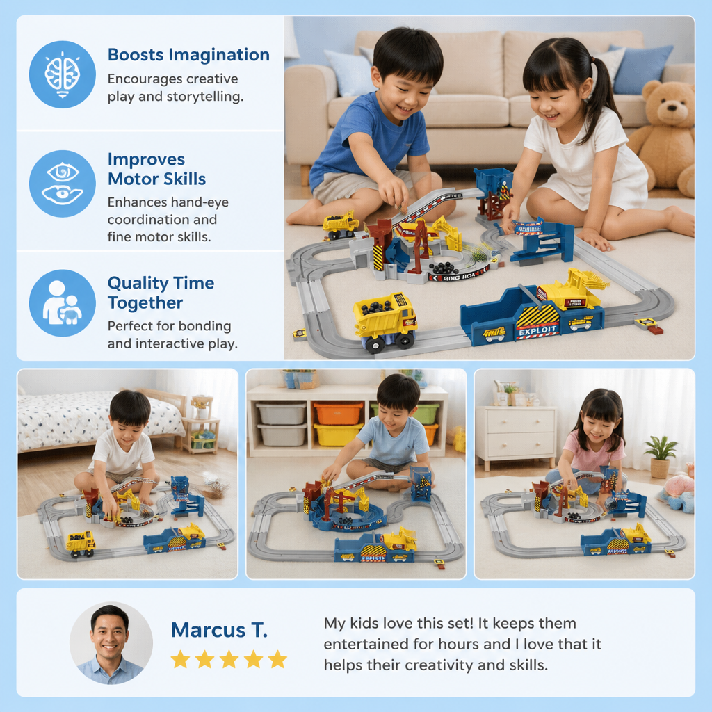 Interactive Electric Quarry Adventure Train Set
