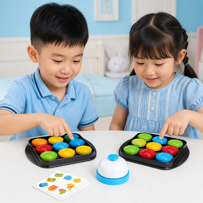 Educational Color Pattern Match Family Bell Game