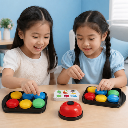 Educational Color Pattern Match Family Bell Game