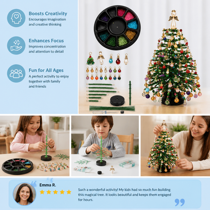 DIY Crystal Beaded Christmas Tree Craft Kit