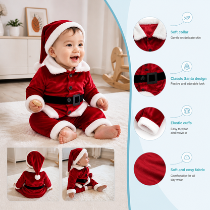 Baby & Toddler Santa Costume Set
