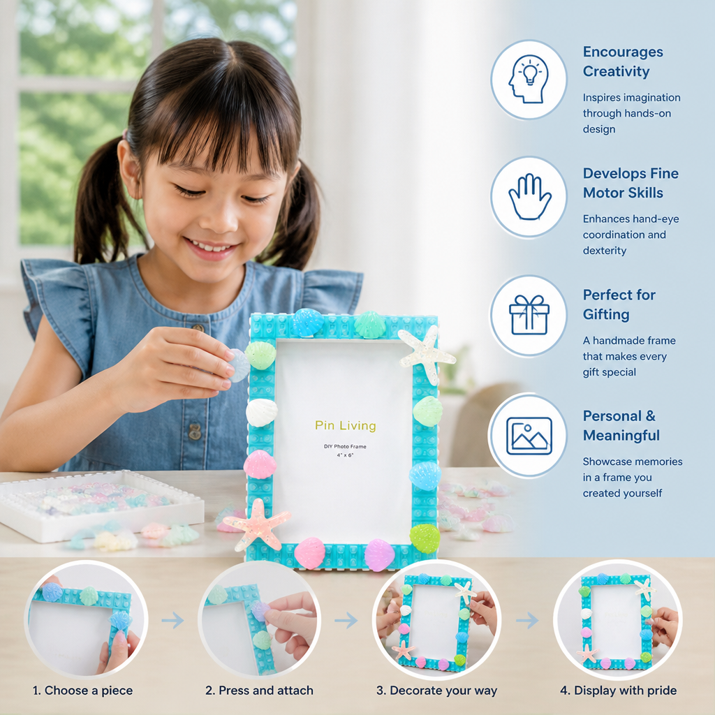 DIY Building Blocks Photo Frame Craft Kit