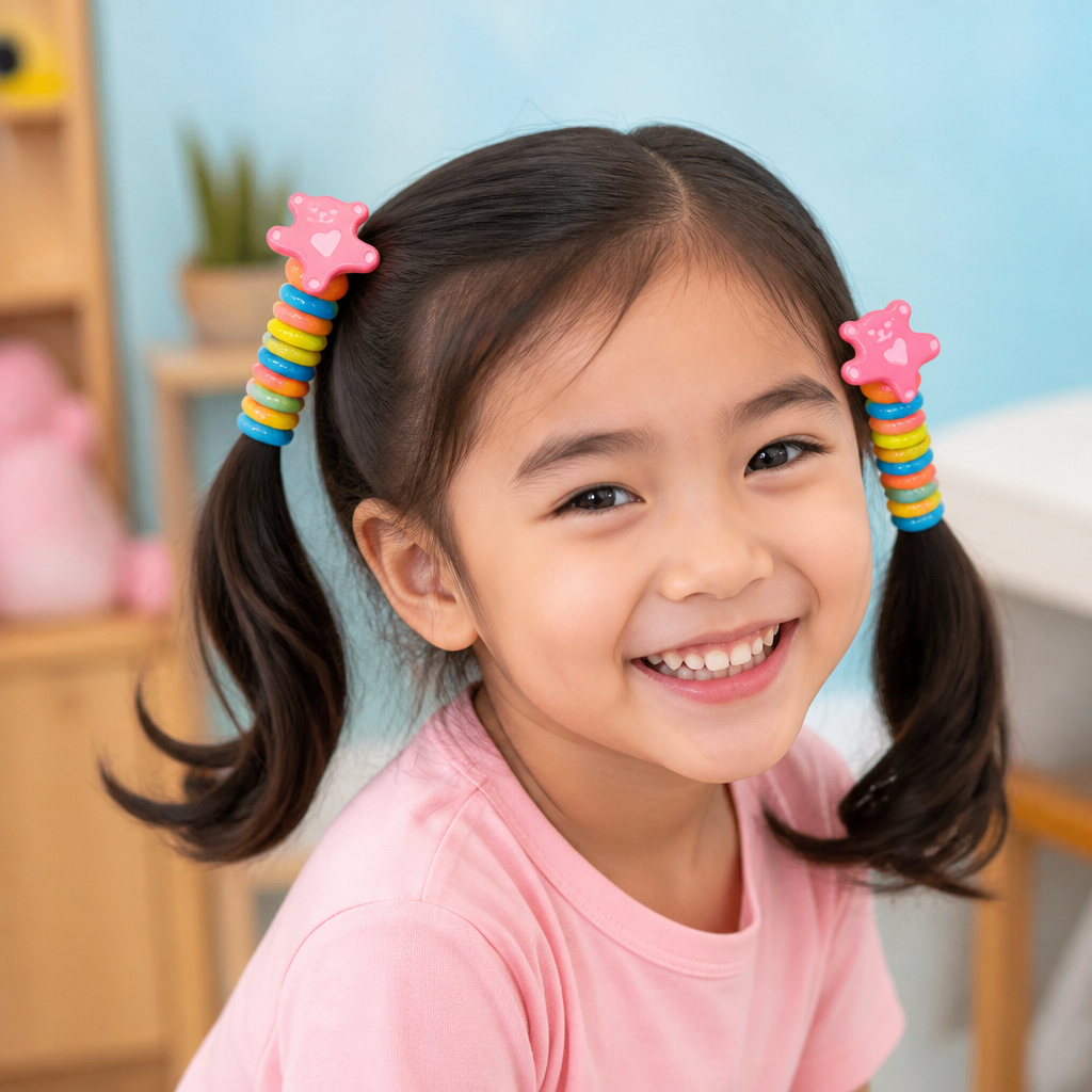 Cute Kids Spiral Hair Tie Set