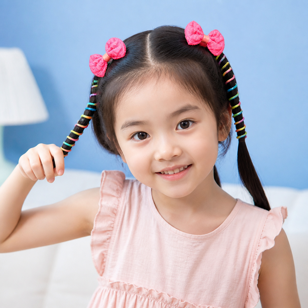 Cute Kids Spiral Hair Tie Set