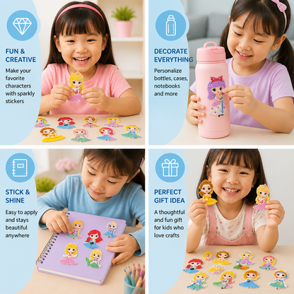 DIY Diamond Art Sticker Craft Kit for Kids