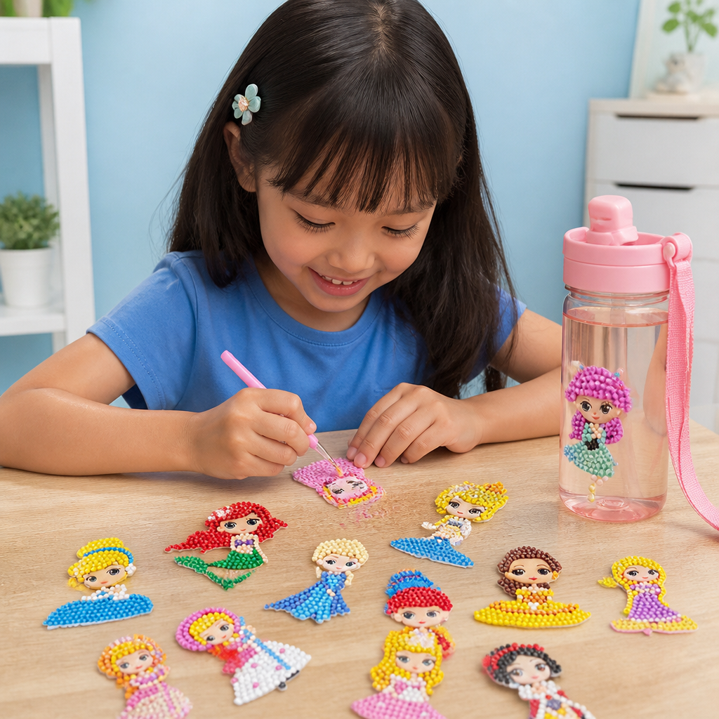 DIY Diamond Art Sticker Craft Kit for Kids