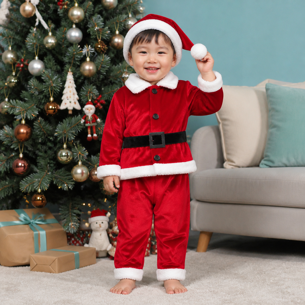 Baby & Toddler Santa Costume Set