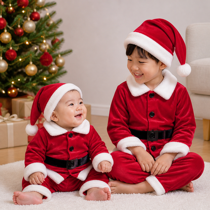 Baby & Toddler Santa Costume Set