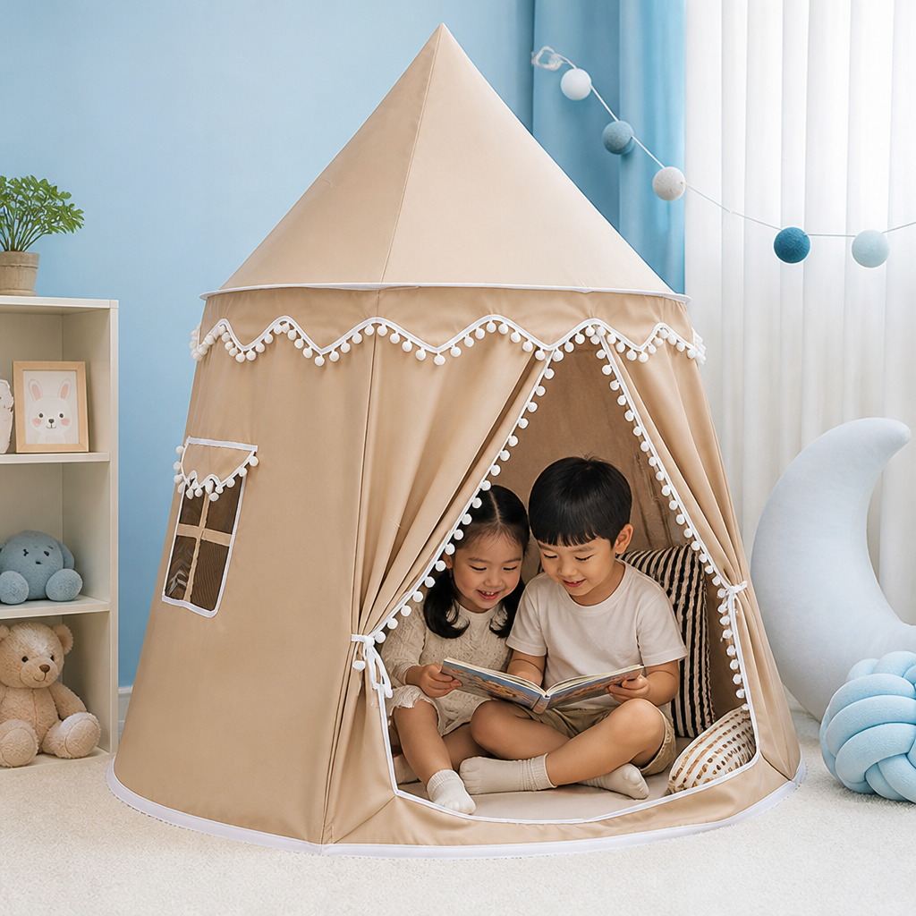 Cozy Kids Play Tent – A Charming Hideaway for Reading & Play