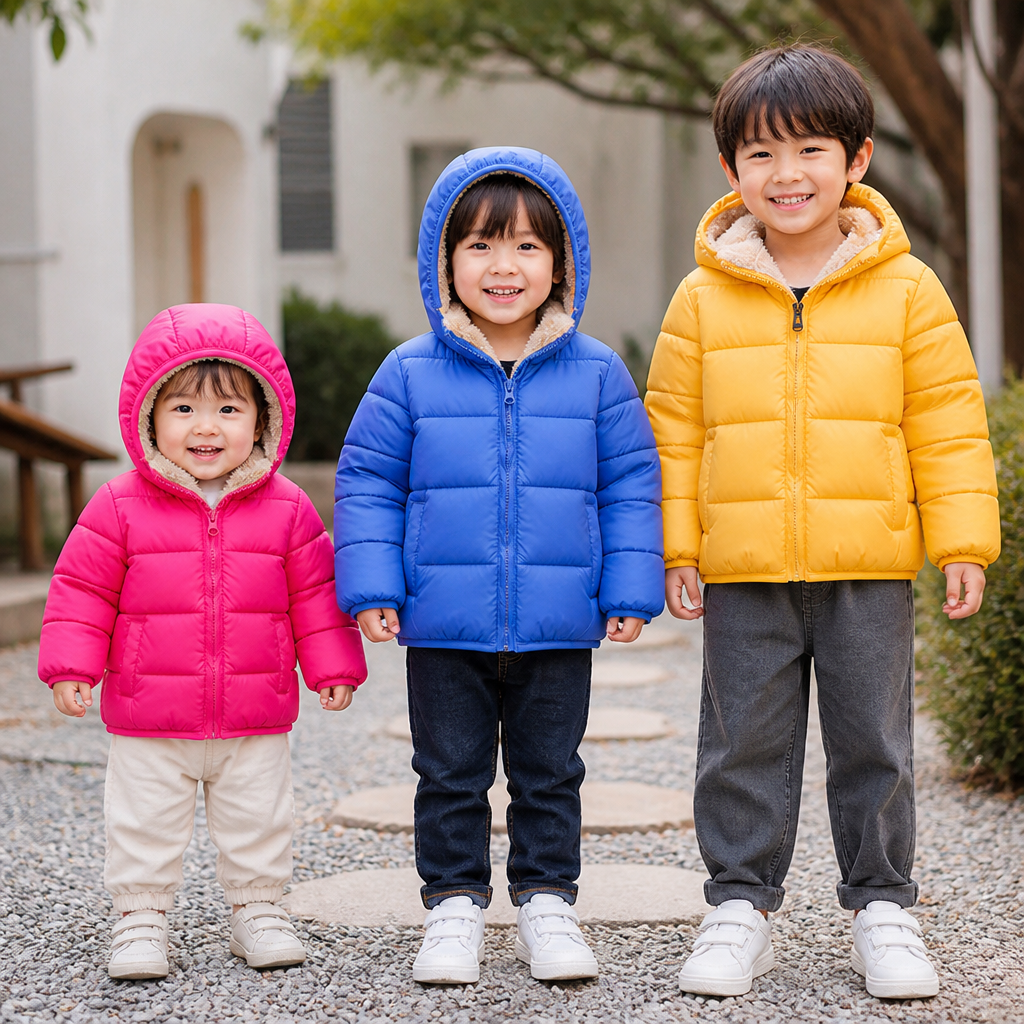 Fleece-Lined Baby & Toddler Puffer Jacket