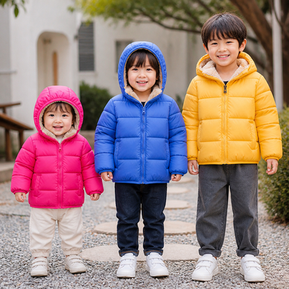 Fleece-Lined Baby & Toddler Puffer Jacket
