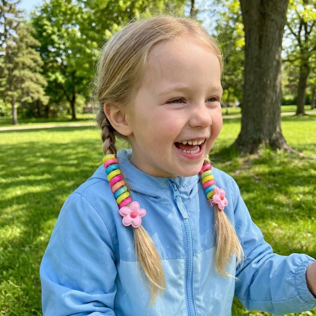 Cute Kids Spiral Hair Tie Set