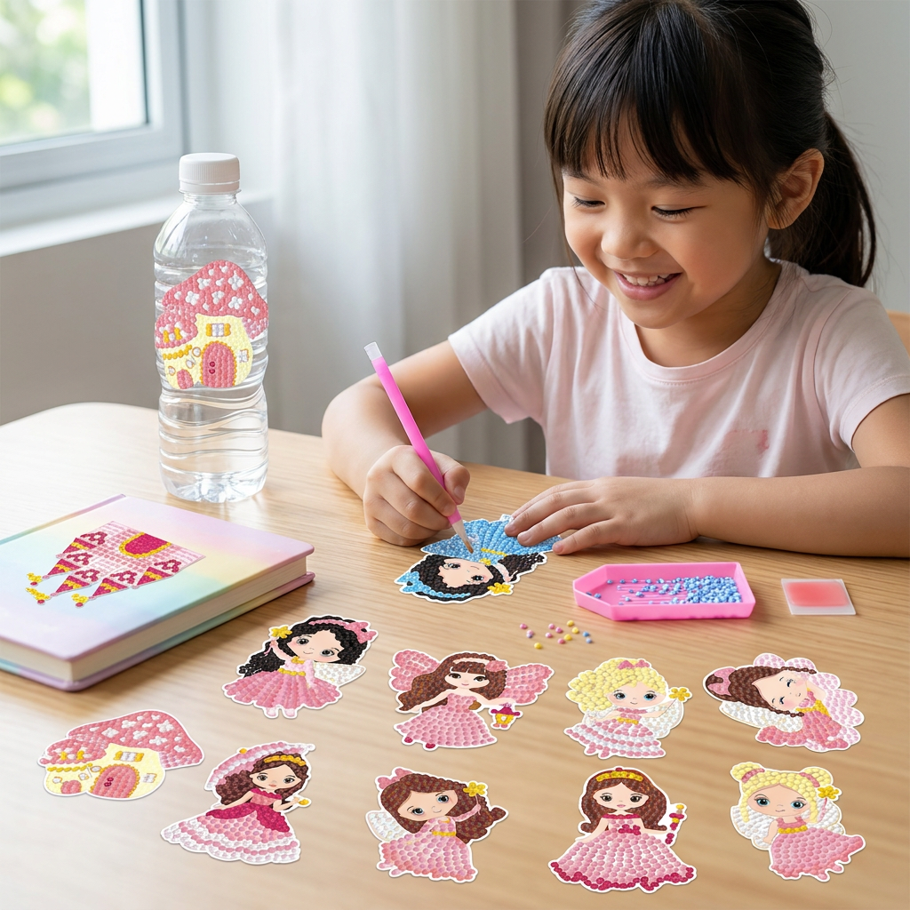 DIY Diamond Art Sticker Craft Kit for Kids