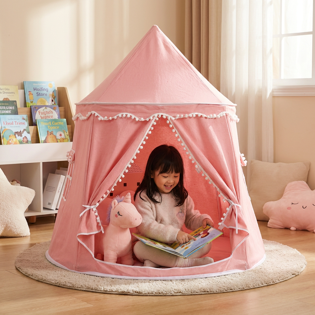 Cozy Kids Play Tent – A Charming Hideaway for Reading & Play