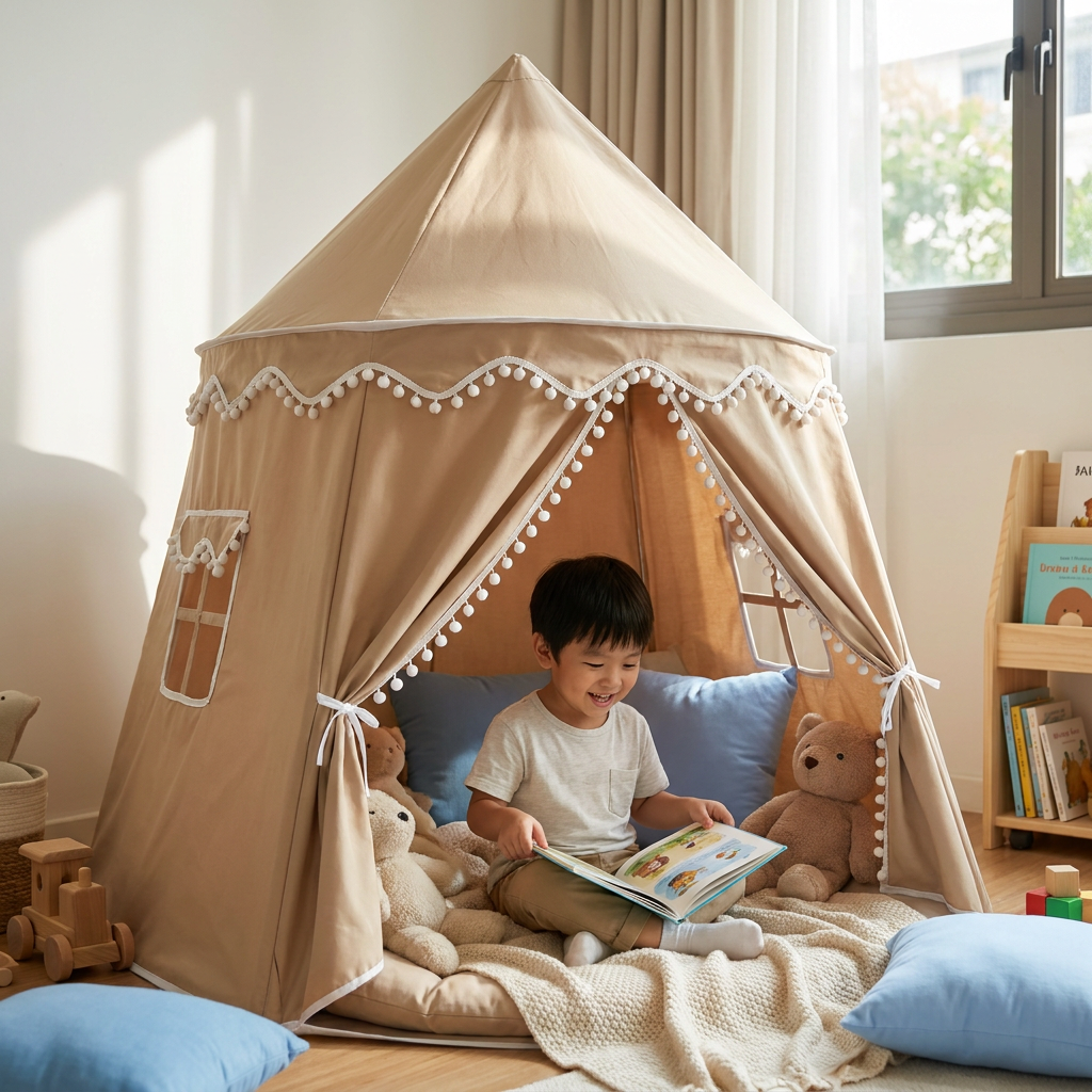 Cozy Kids Play Tent – A Charming Hideaway for Reading & Play