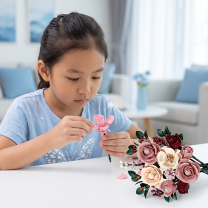 Flower Building Block Bouquet Set