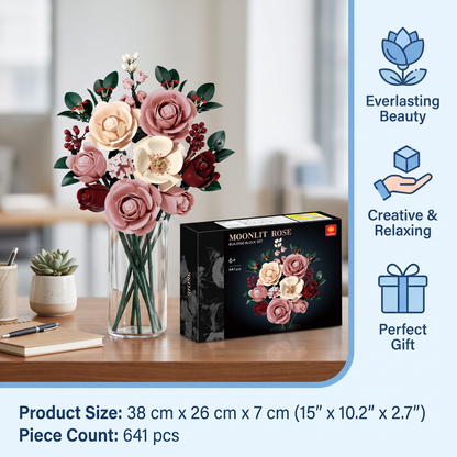 Flower Building Block Bouquet Set