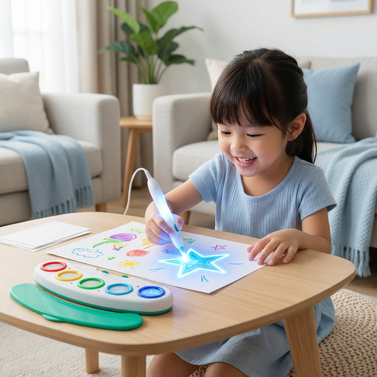 Magic Light Drawing Pen for Kids – Creative LED Art Toy with Music & Glow Effects
